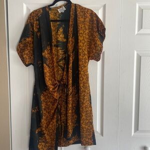 NU New York kimono tie‎ robe wrap gold
Black size M